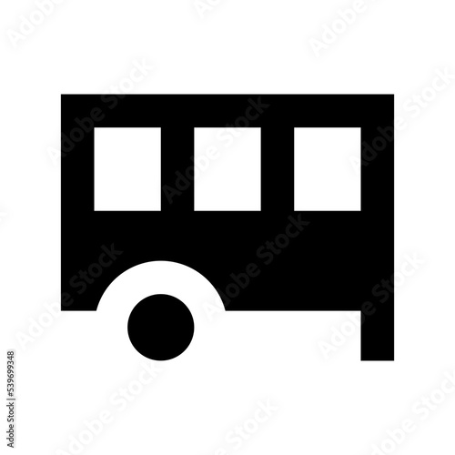 Caravan Flat Vector Icon