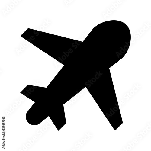 Airplane Flat Vector Icon