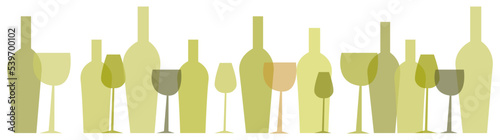 Wine bottle icon or silhouette. Alcohol symbol. Vector illustration.abstract background