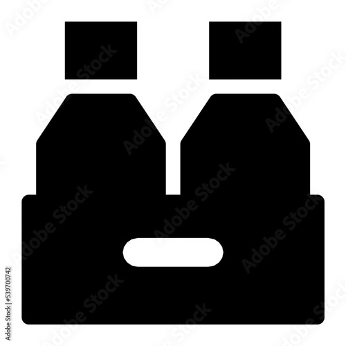 Beer Crate Flat Vector Icon