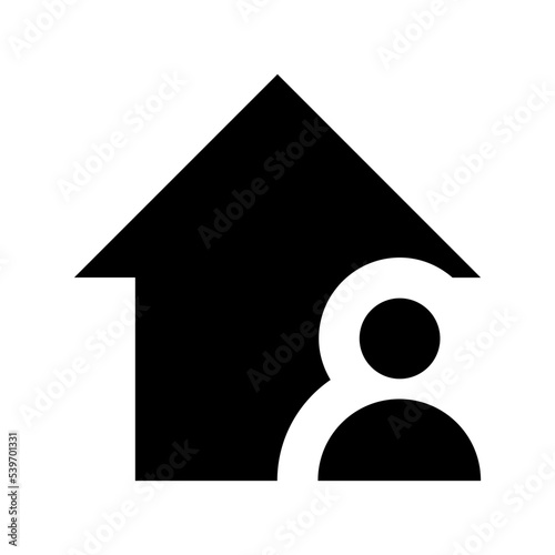 House Owner Flat Vector Icon
