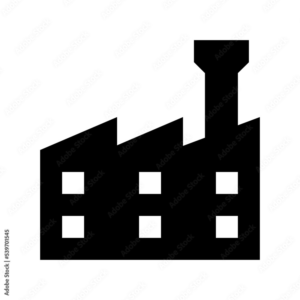 Factory Flat Vector Icon