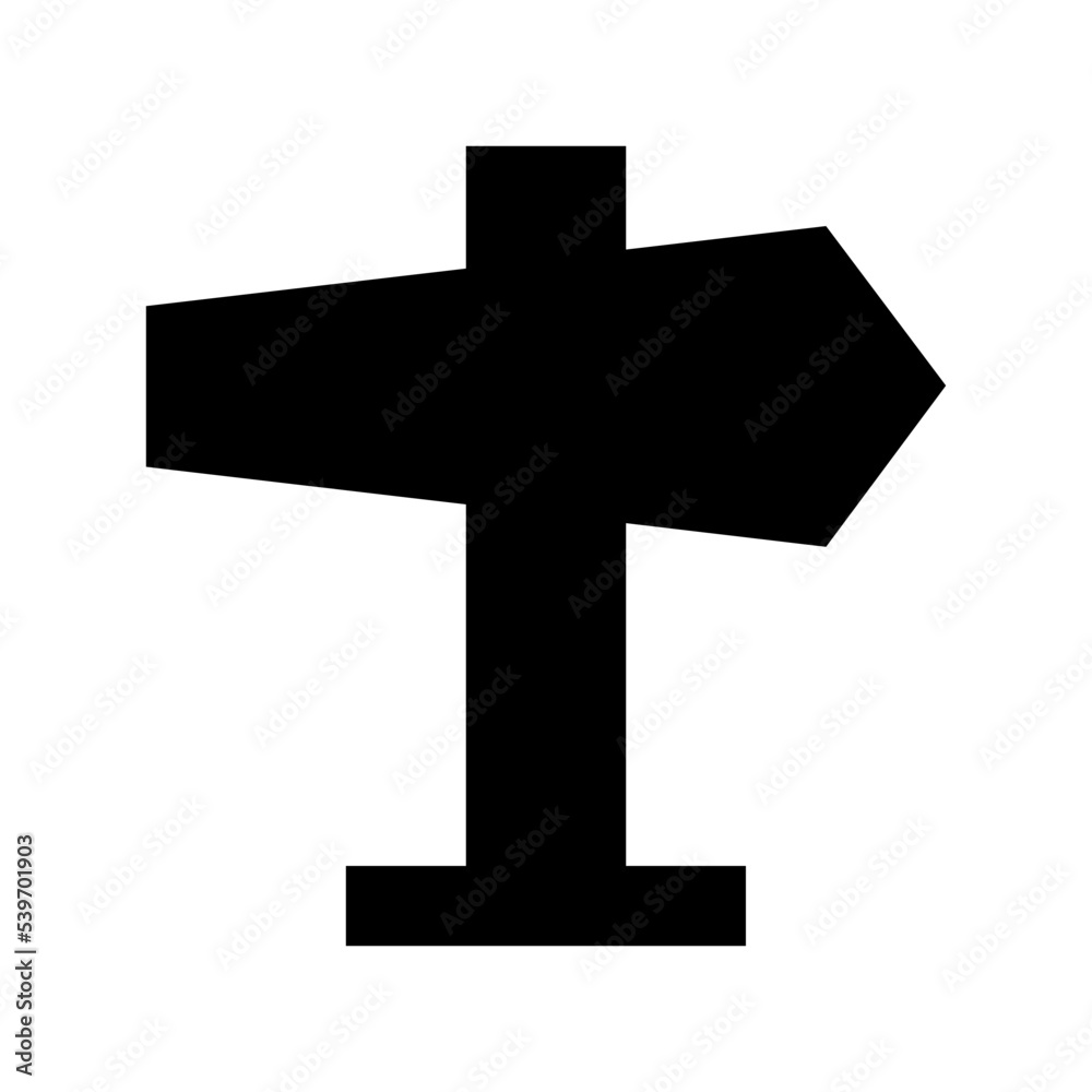 Signpost Flat Vector Icon Signpost Flat Vector Icon
