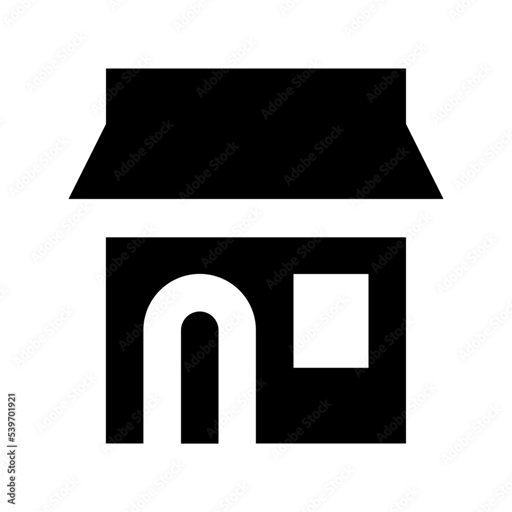Villa Flat Vector Icon Villa Flat Vector Icon