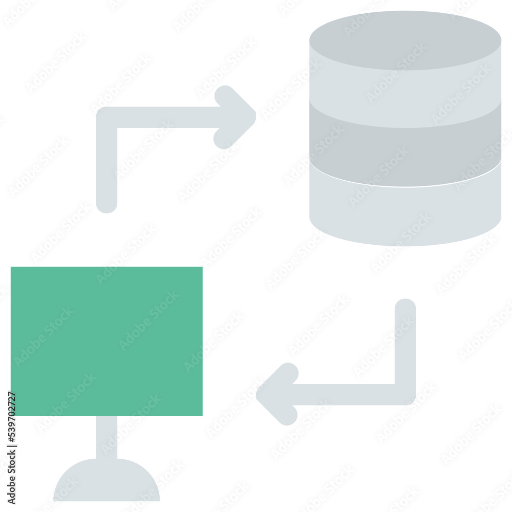 database data transfer icon database data transfer icon
