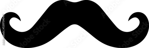 Mustache glyph sign