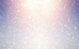 Falling snow in bright shine on light blue airy background. Winter holidays decorative textured backdrop.