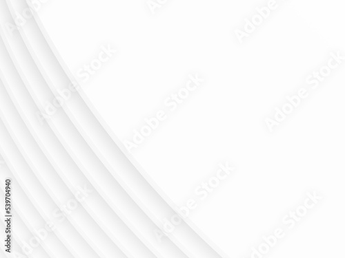 Abstract white 3d background. Elegant white background. Layer decoration. 3d rendering.