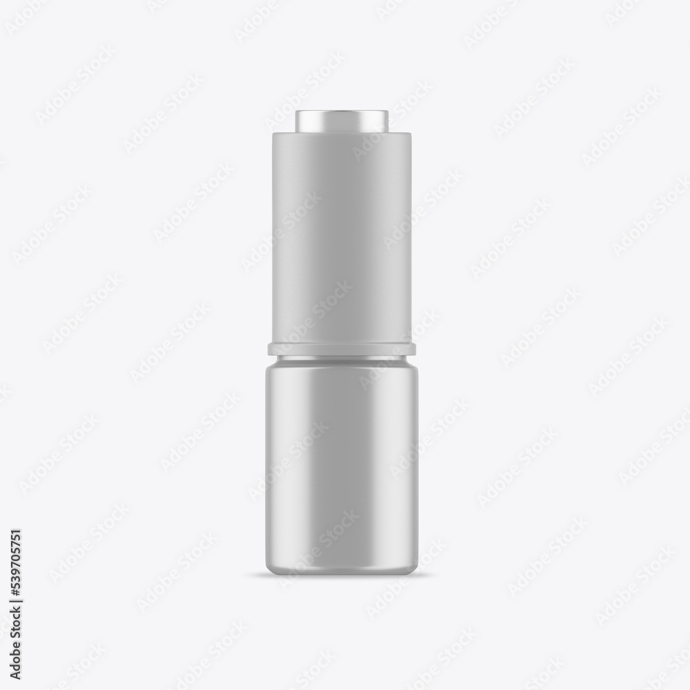Plastic Glass Dropper Bottle Mockup. 3D render Plastic Glass Dropper Bottle Mockup. 3D render