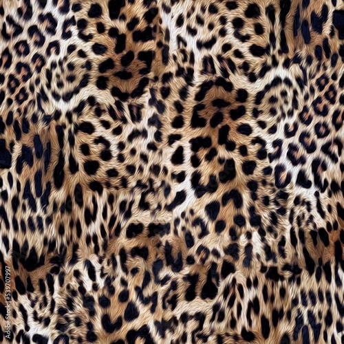 Seamless leopard pattern  jaguar texture.
