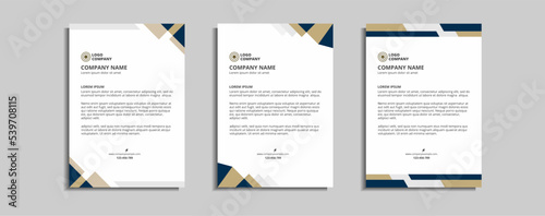 modern corporate letterhead template design
