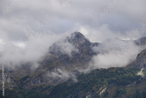 Mount Petit Mounton on a cloudy day.