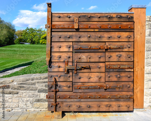 Canvas Print The colonial architecture of the Fort York garrison in Toronto, Canada