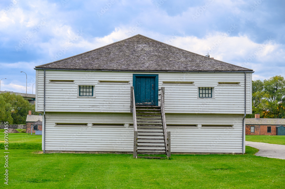 The colonial architecture of the Fort York garrison in Toronto, Canada The colonial architecture of the Fort York garrison in Toronto, Canada