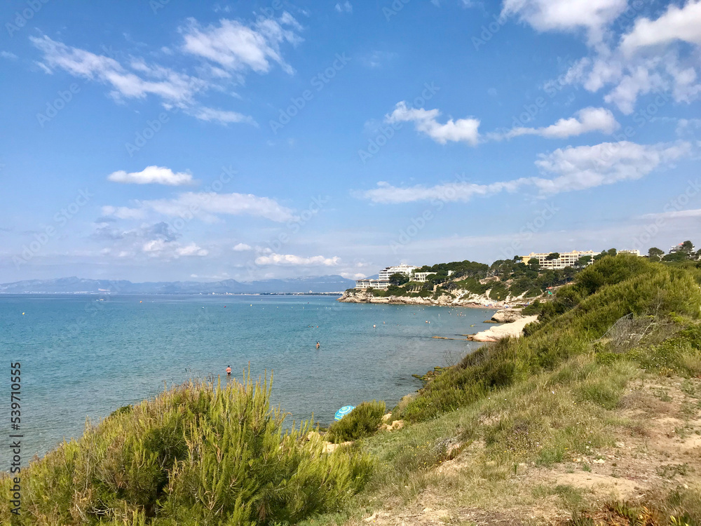 Salou, Spain, June 2019 - A large body of water