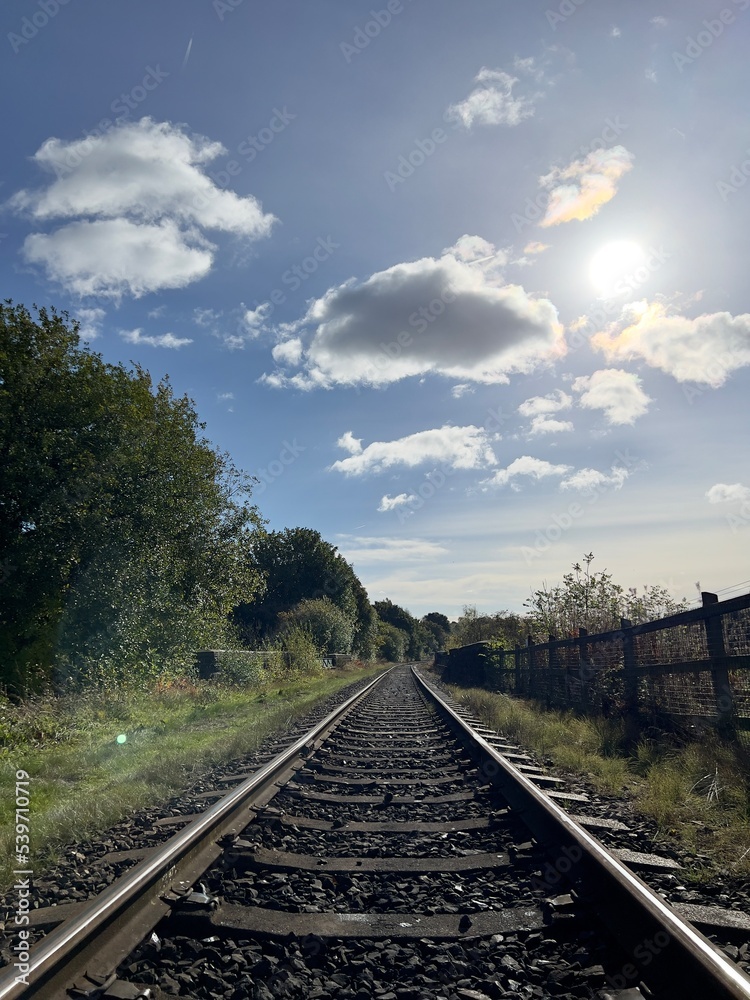 Fototapeta premium railway in the countryside