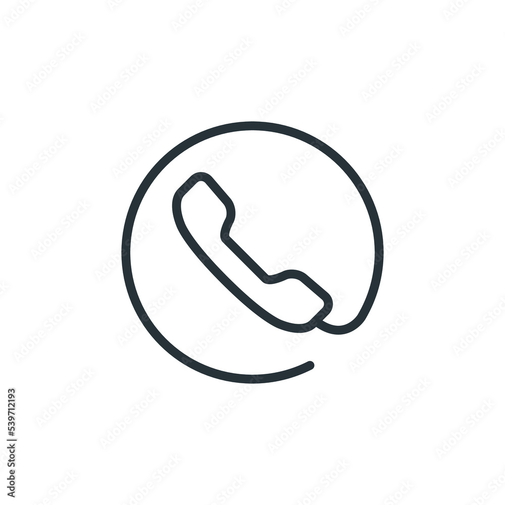 phone icon, Telephone call sign, Vector illustration