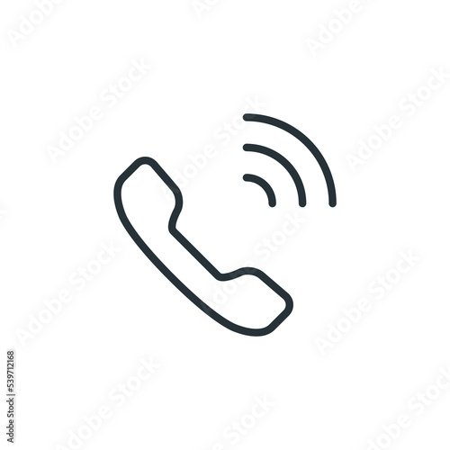 Phone icon in trendy flat style isolated on white background. icon phone tube call