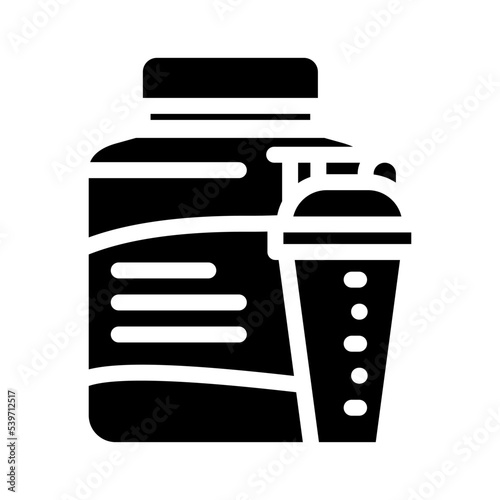 whey protein milk product glyph icon vector. whey protein milk product sign. isolated symbol illustration