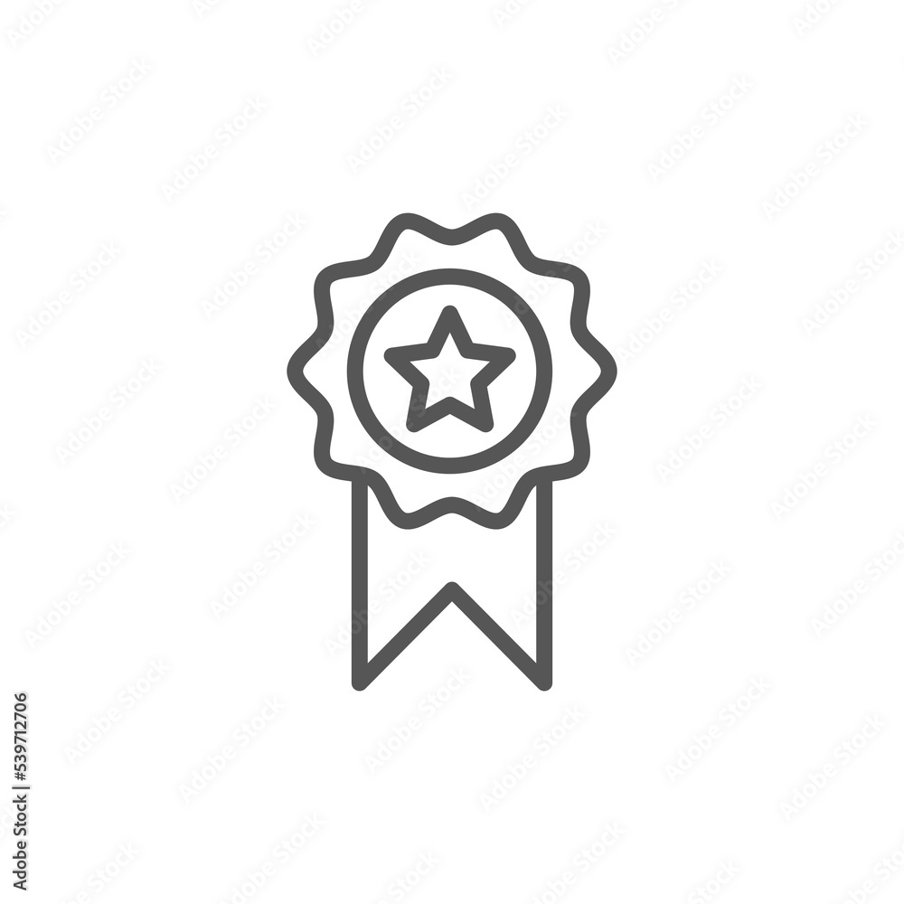 Winning award, prize, medal or badge flat icon for apps and websites Winning award, prize, medal or badge flat icon for apps and websites
