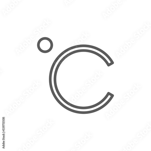 celcius degrees symbol design icon vector