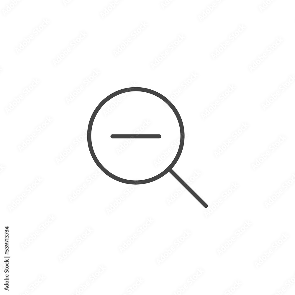 zoom out icon. Magnify Zoom out. magnify symbol. Modern, simple flat vector illustration for web site or mobile app zoom out icon. Magnify Zoom out. magnify symbol. Modern, simple flat vector illustration for web site or mobile app
