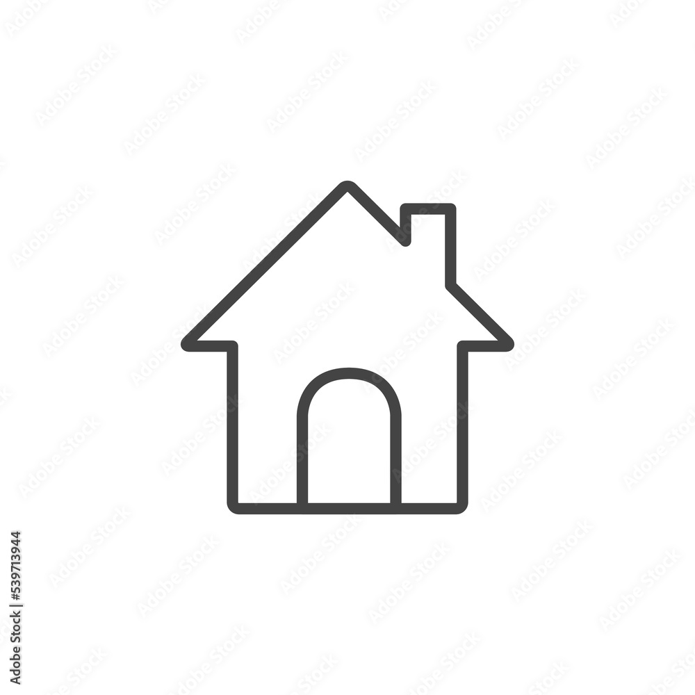 Small house. Icon Vector. Simple flat symbol. Illustration pictogram. Home icon vector for web, computer and mobile app