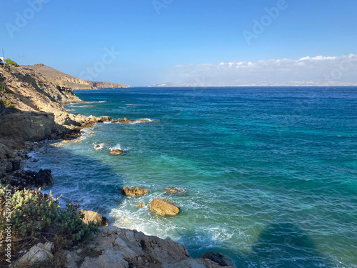 Mer Égée sur l'île de Paros