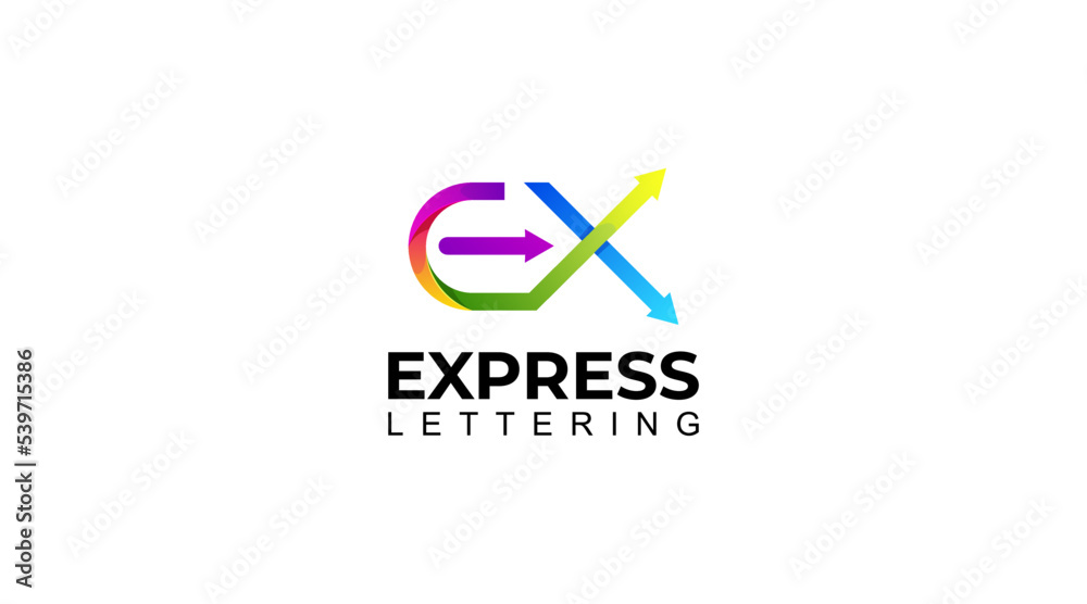 Gradient EX Letter Logo design Illustration
Gradient EX Letter Logo design Illustration