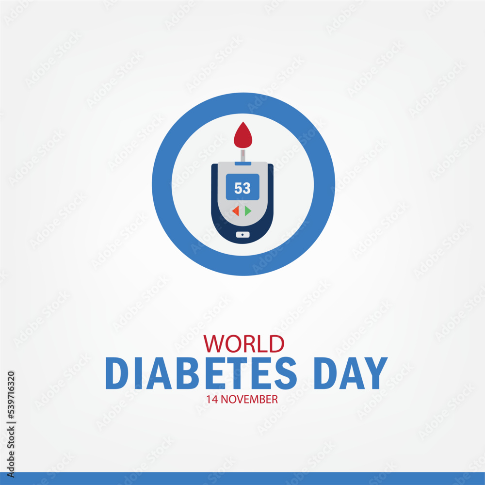 Vector Illustration of World Diabetes Day. Simple and Elegant Design Vector Illustration of World Diabetes Day. Simple and Elegant Design