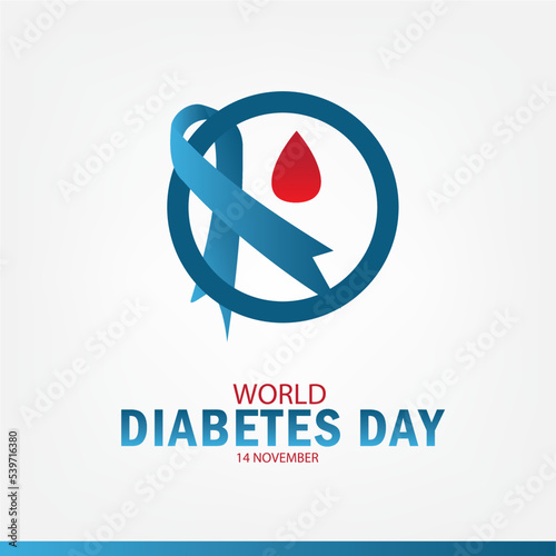 Vector Illustration of World Diabetes Day. Simple and Elegant Design