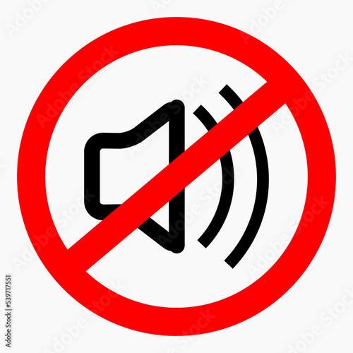 Quiet. Not loud. Keep quiet. Sound ban. No sound. Silence. Vector icon.