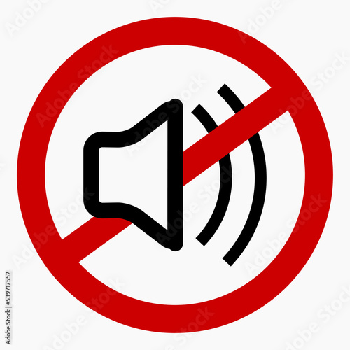 Quiet. Not loud. Keep quiet. Sound ban. No sound. Silence. Vector icon.