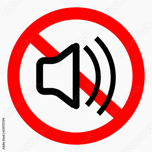 Quiet. Not loud. Keep quiet. Sound ban. No sound. Silence. Vector icon.