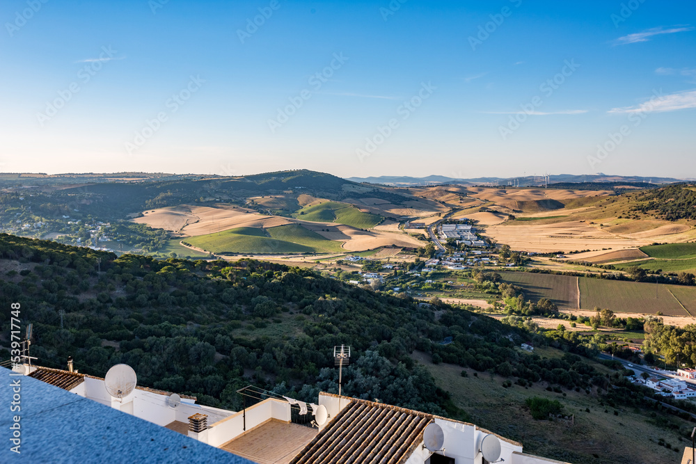 Elevated scenery panoramic view, Andalusia, Spain