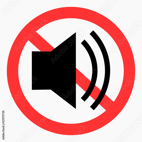 Quiet. Not loud. Keep quiet. Sound ban. No sound. Silence. Vector icon.