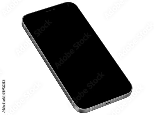 smart phone isolated on empty background photo