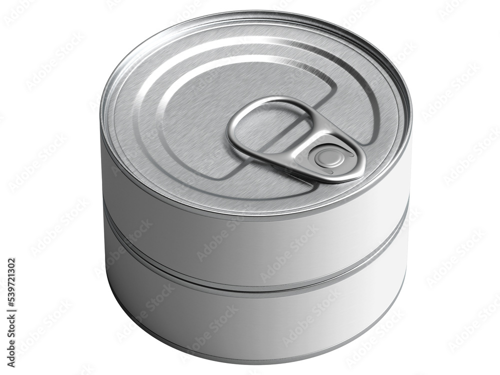 tin can prepared for mockup isolated on empty background tin can prepared for mockup isolated on empty background