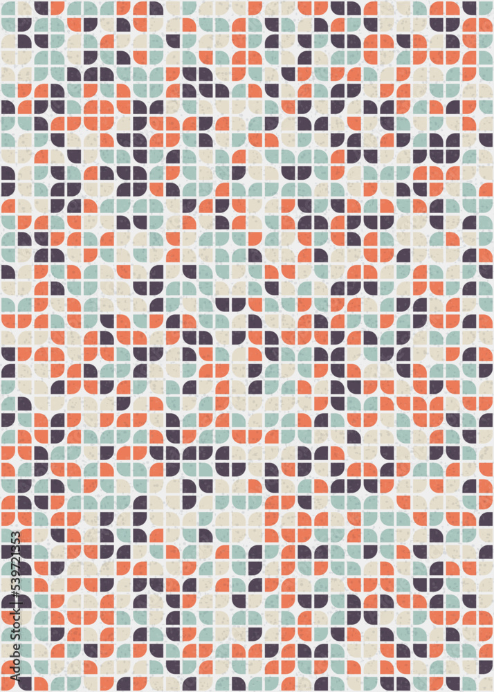 Fototapeta premium Abstract Geometric Pattern generative computational art illustration