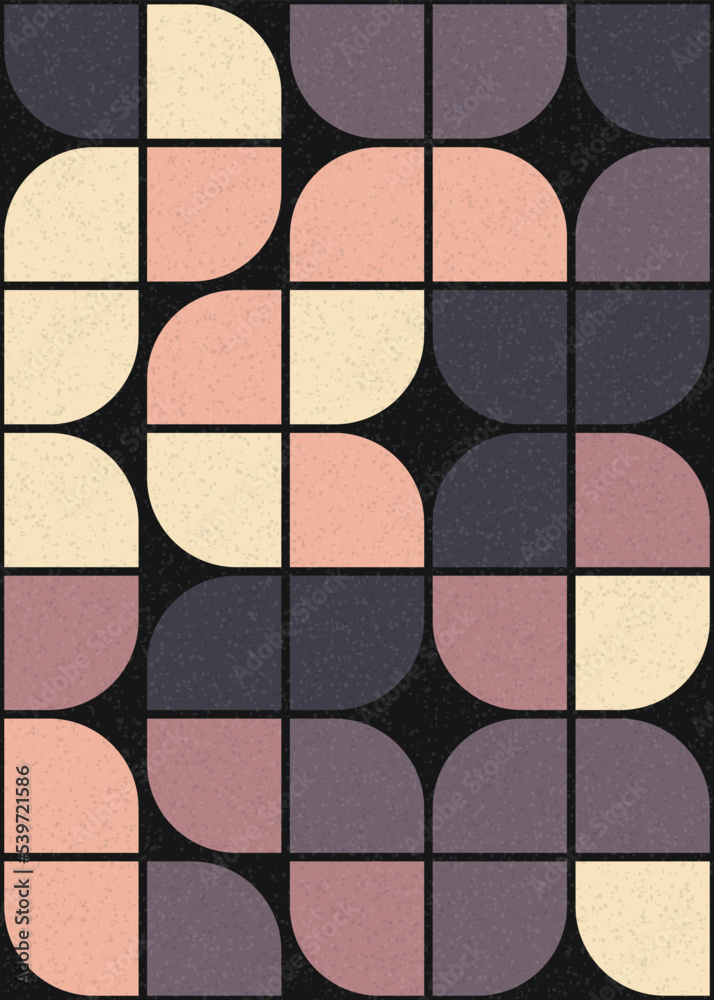Abstract Geometric Pattern generative computational art illustration