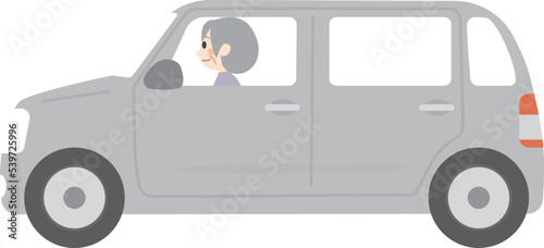 高齢者が運転する車