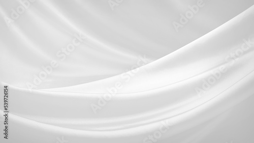 シルクの白い布の背景テクスチャー