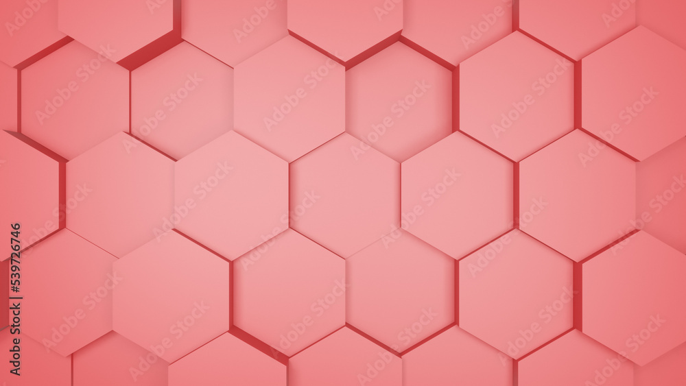 Hexagonal background with red hexagons, abstract futuristic geometric backdrop or wallpaper with copy space for text Hexagonal background with red hexagons, abstract futuristic geometric backdrop or wallpaper with copy space for text