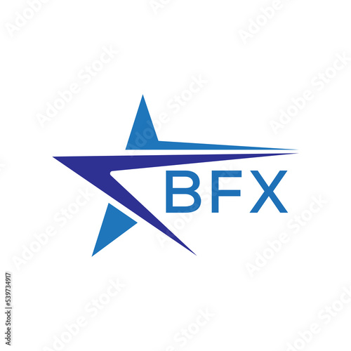 BFX letter logo. BFX blue image on white background. BFX Monogram logo design for entrepreneur and business. . BFX best icon. 