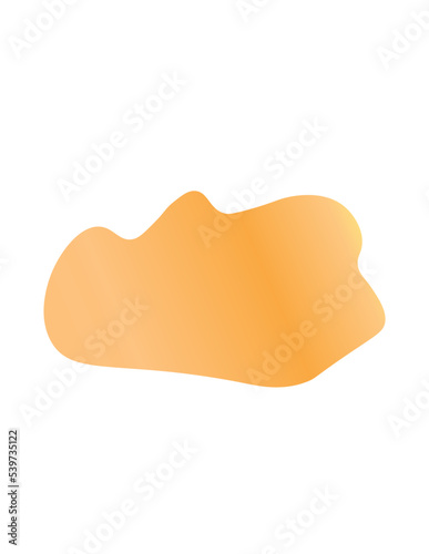 simple blob yellow gradient
