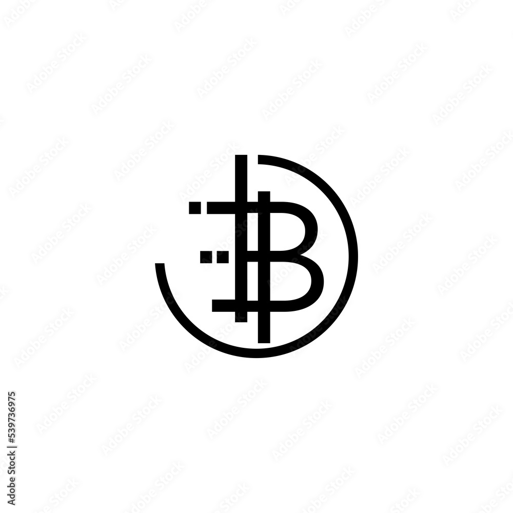 Alphabet letter Initials logo B or bitcoin Alphabet letter Initials logo B or bitcoin