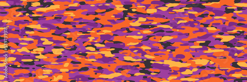 Halloween Festival Camouflage, Fashion patterns for use in creating Halloween costumes and decorations.