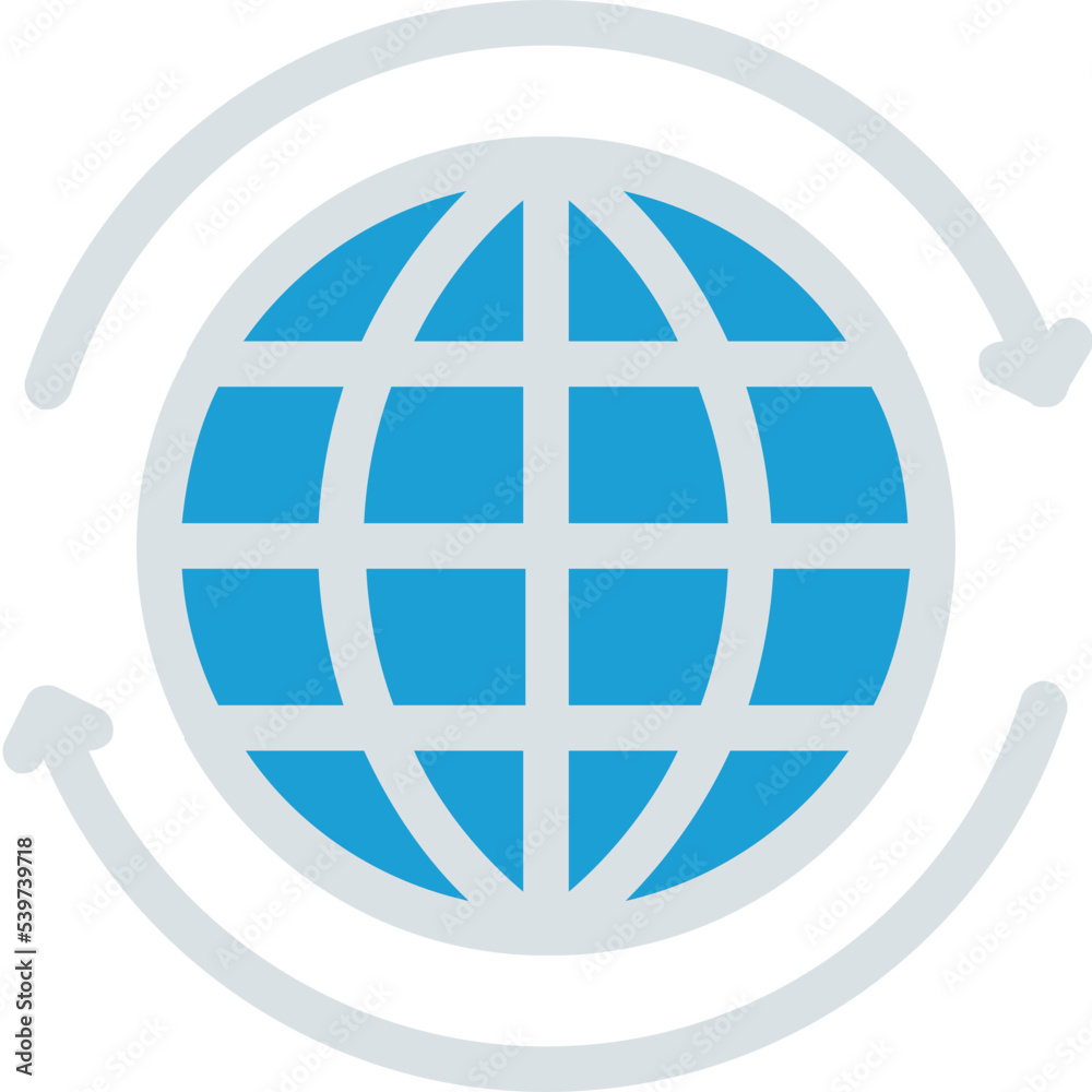 world grid recycle icon world grid recycle icon
