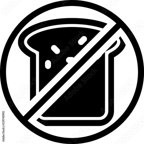 no carbohydrates bread icon