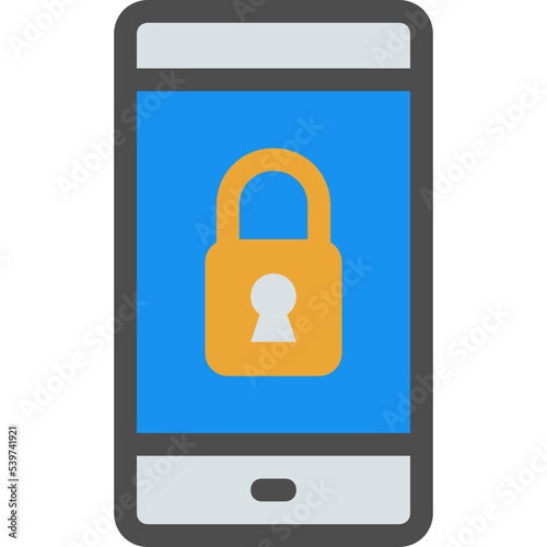 smartphone lock icon